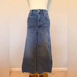 rag & bone Blue Wide-Leg Flare Jeans